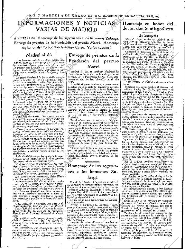 ABC SEVILLA 09-01-1934 página 25