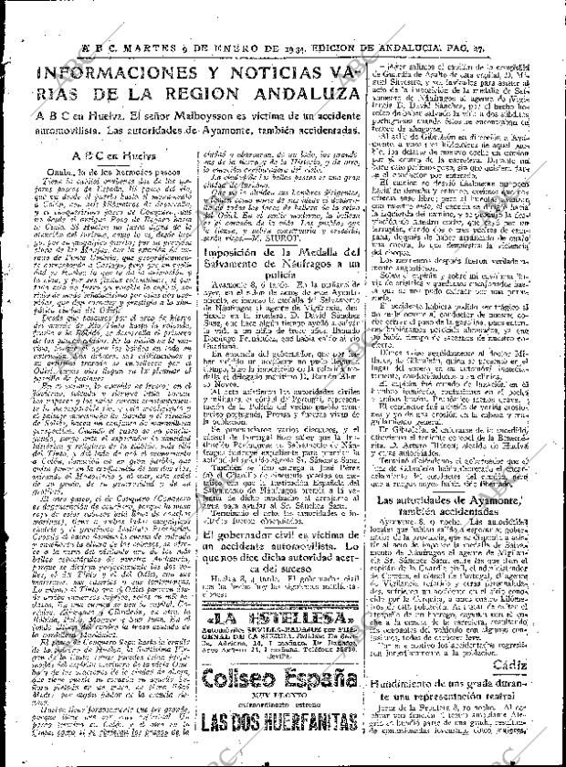 ABC SEVILLA 09-01-1934 página 27