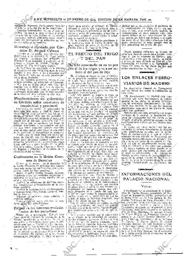 ABC MADRID 10-01-1934 página 20