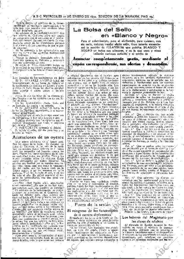 ABC MADRID 10-01-1934 página 23