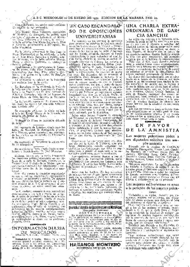 ABC MADRID 10-01-1934 página 25
