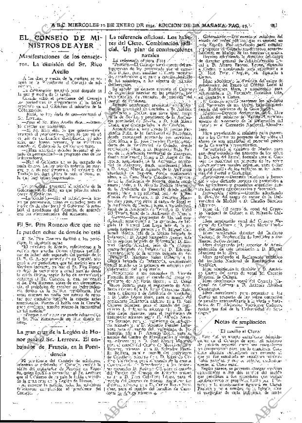 ABC MADRID 10-01-1934 página 27