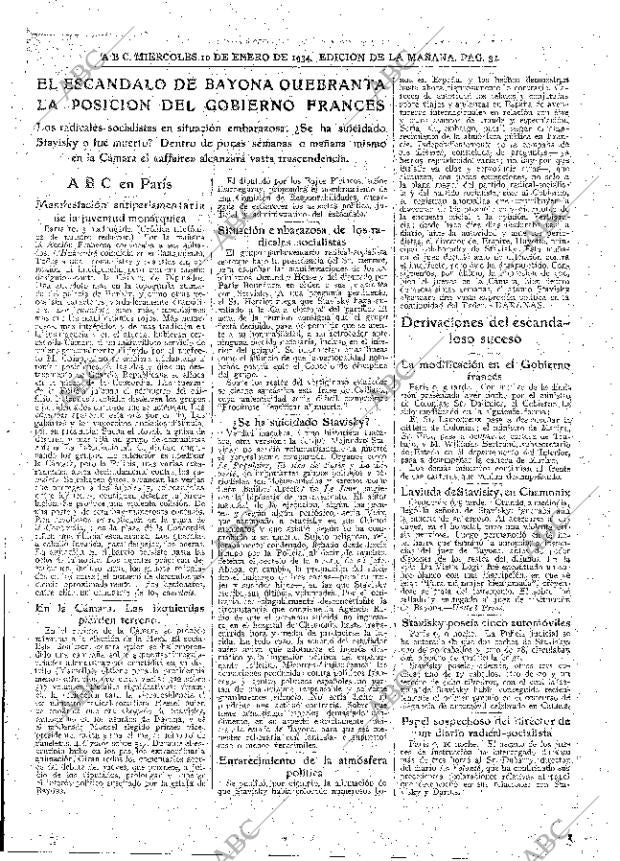 ABC MADRID 10-01-1934 página 31