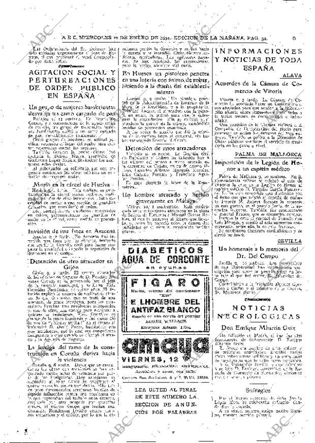 ABC MADRID 10-01-1934 página 32