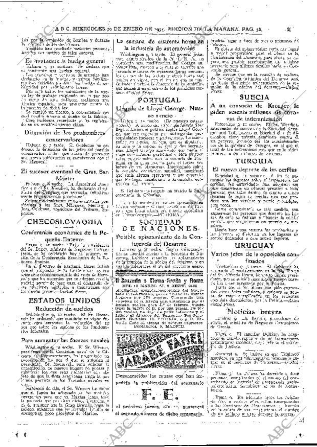 ABC MADRID 10-01-1934 página 38