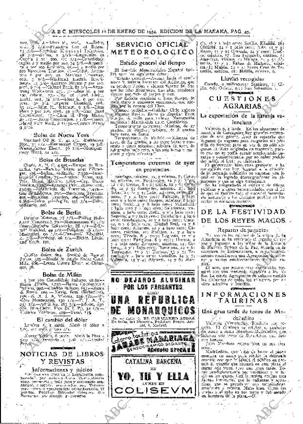 ABC MADRID 10-01-1934 página 43