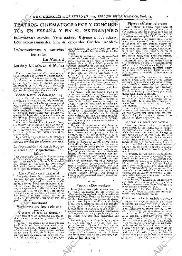 ABC MADRID 10-01-1934 página 44