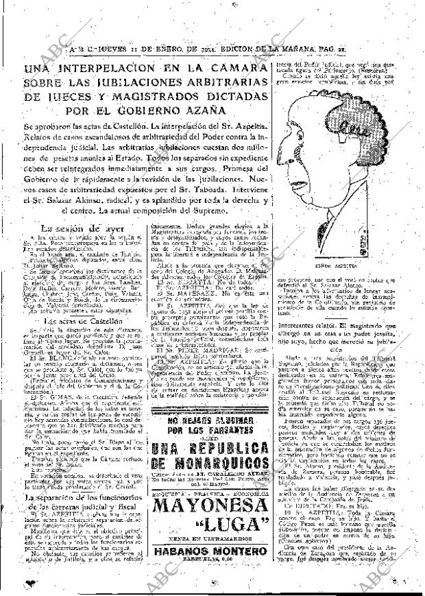 ABC MADRID 11-01-1934 página 21