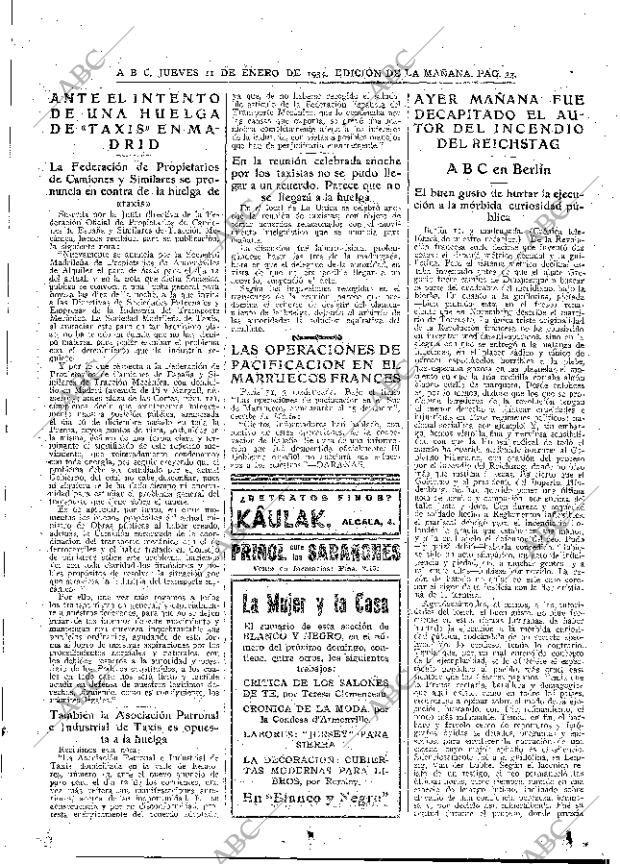 ABC MADRID 11-01-1934 página 33