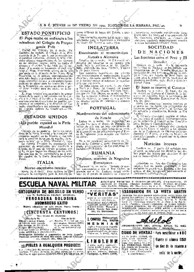 ABC MADRID 11-01-1934 página 40