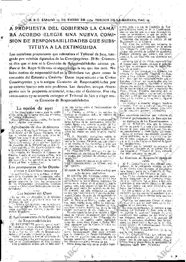 ABC MADRID 13-01-1934 página 19