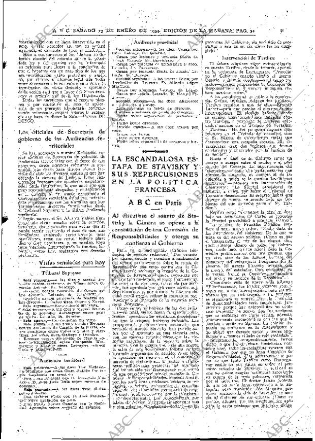 ABC MADRID 13-01-1934 página 31