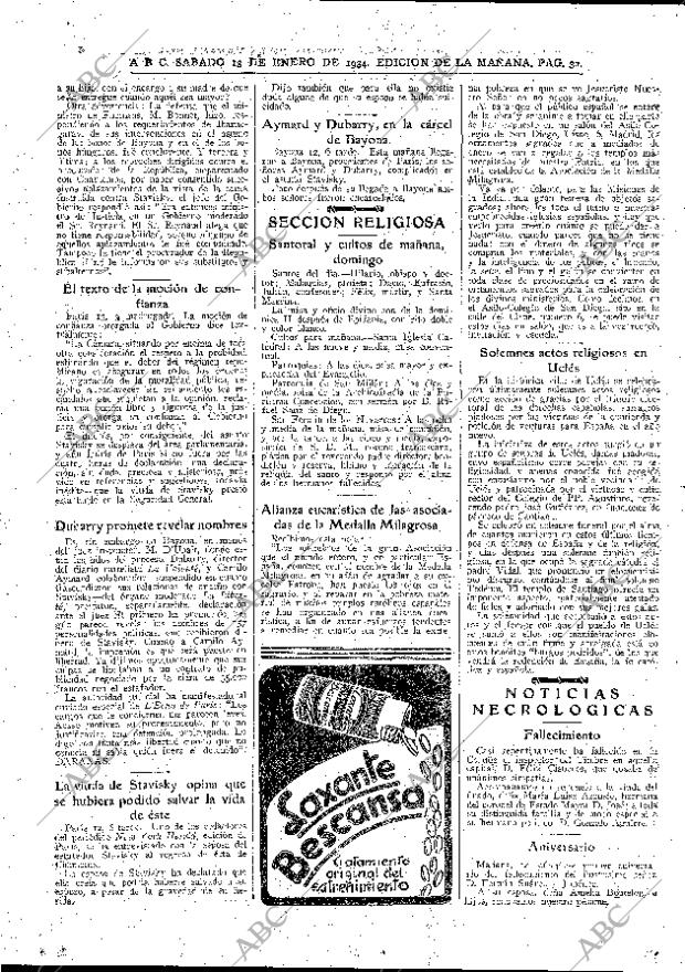 ABC MADRID 13-01-1934 página 32