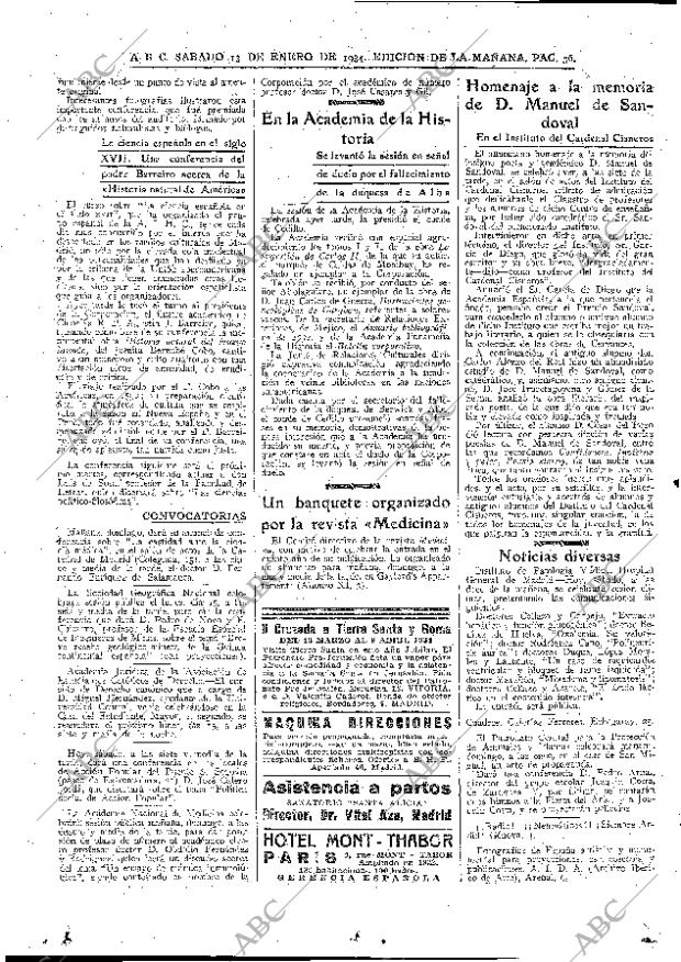 ABC MADRID 13-01-1934 página 36