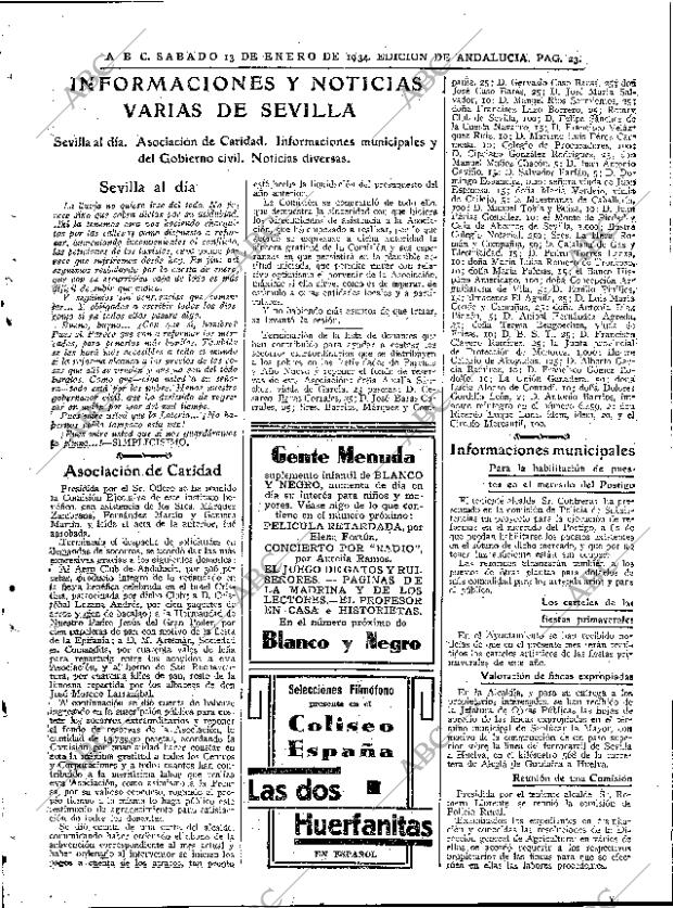 ABC SEVILLA 13-01-1934 página 23