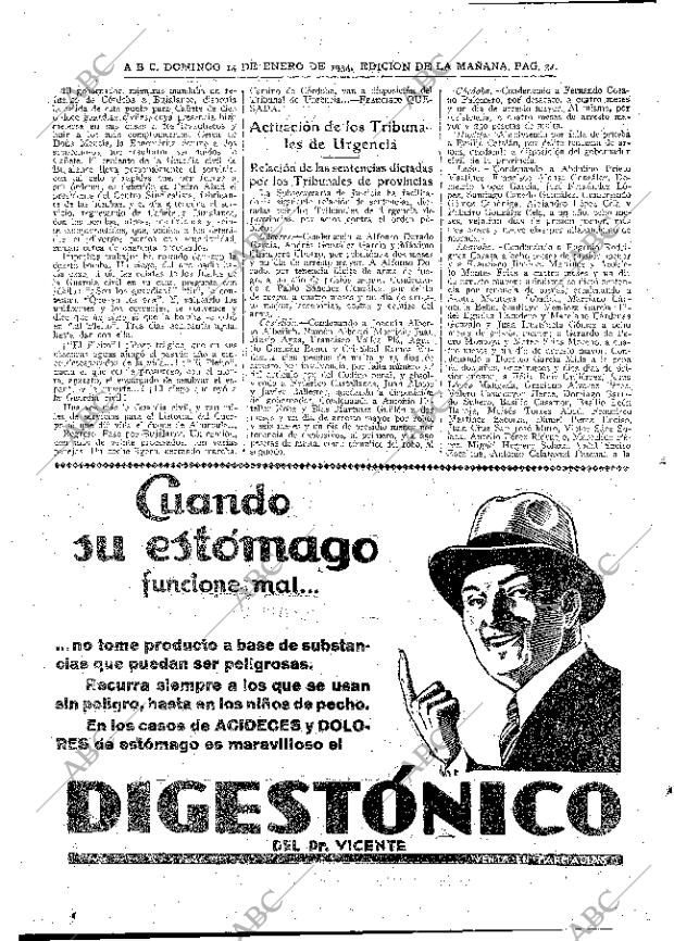 ABC MADRID 14-01-1934 página 28