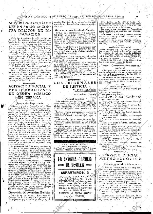 ABC MADRID 14-01-1934 página 35