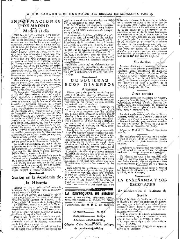 ABC SEVILLA 20-01-1934 página 27