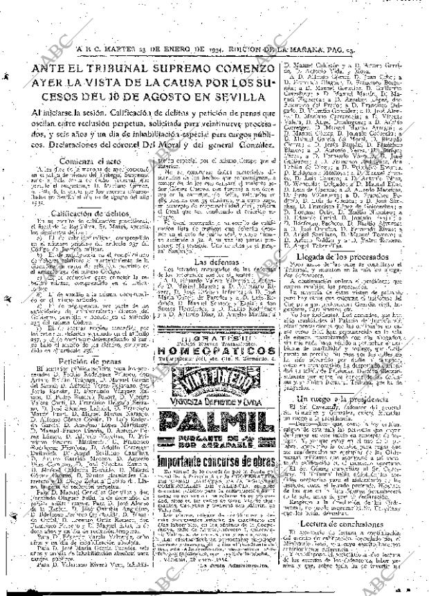 ABC MADRID 23-01-1934 página 23