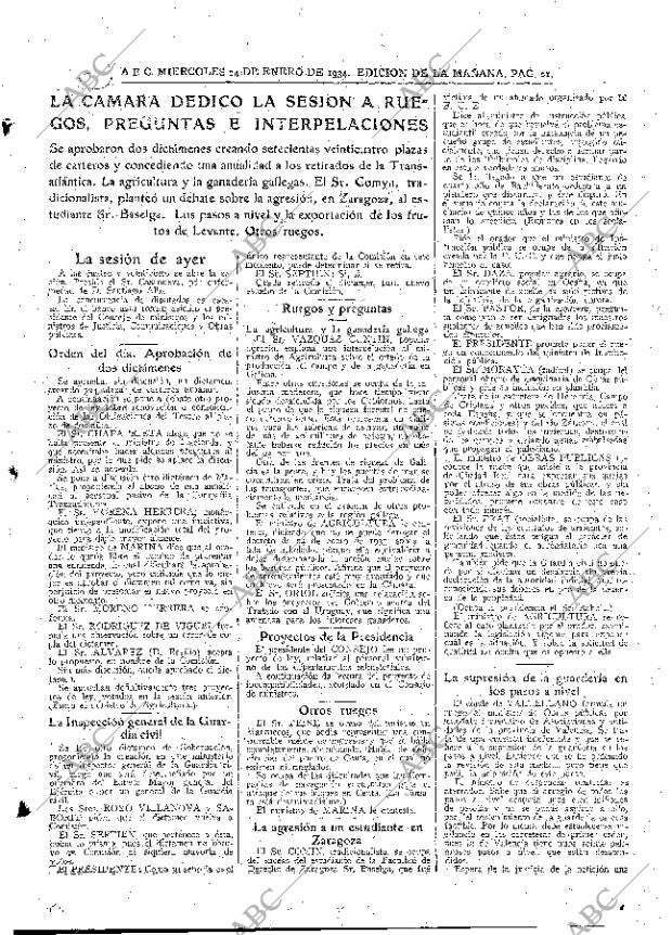 ABC MADRID 24-01-1934 página 21