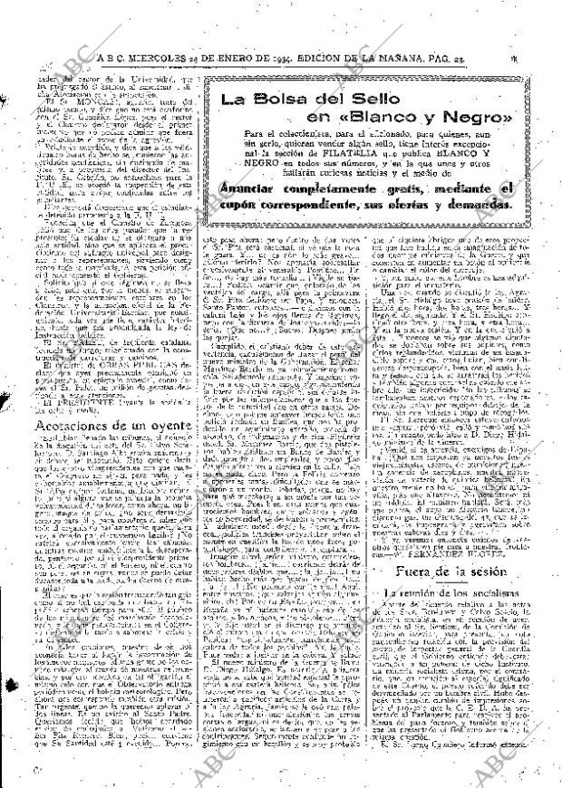 ABC MADRID 24-01-1934 página 23