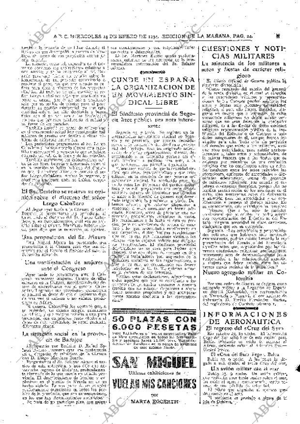 ABC MADRID 24-01-1934 página 24
