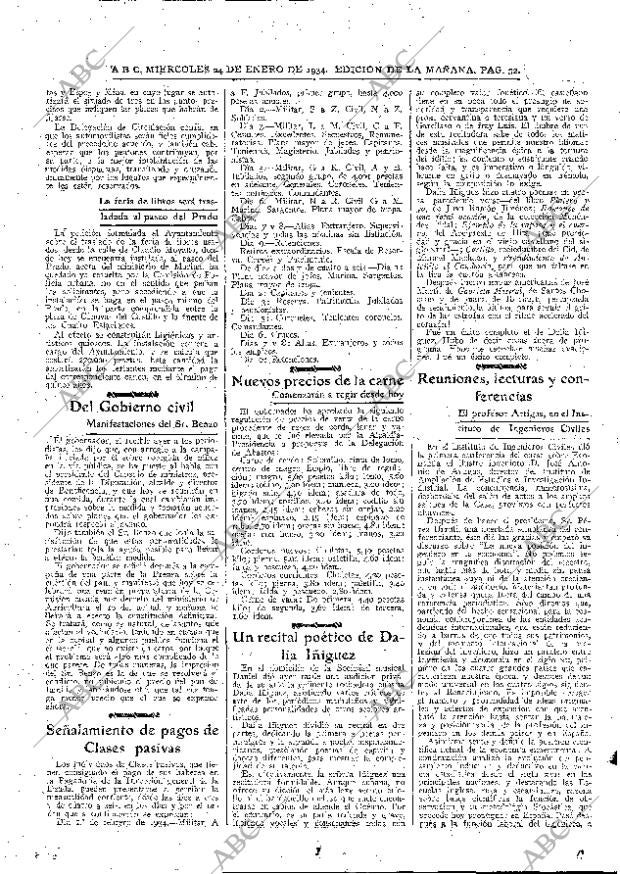 ABC MADRID 24-01-1934 página 32