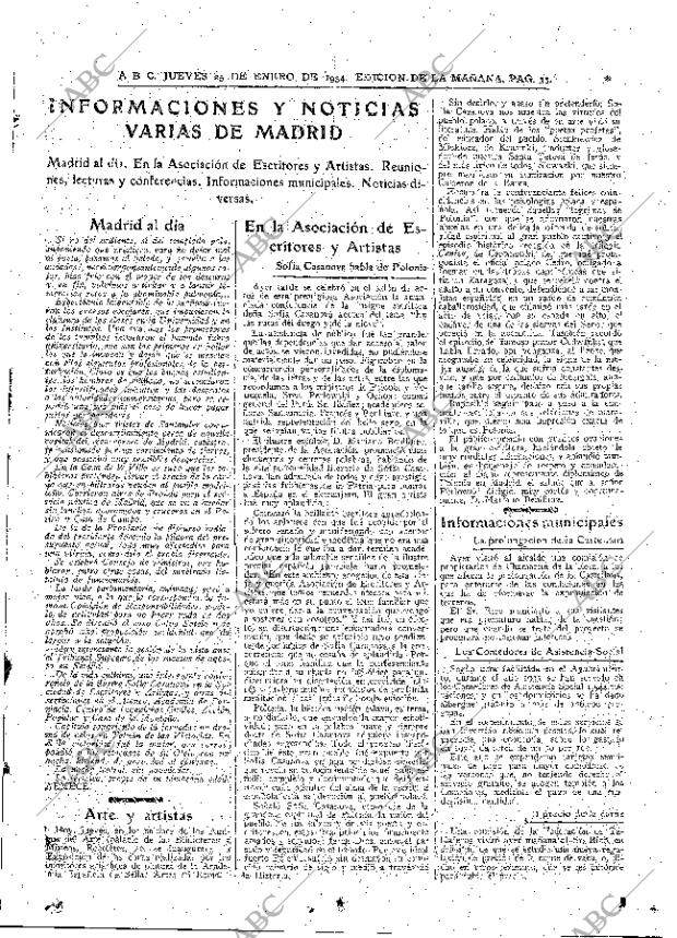 ABC MADRID 25-01-1934 página 35