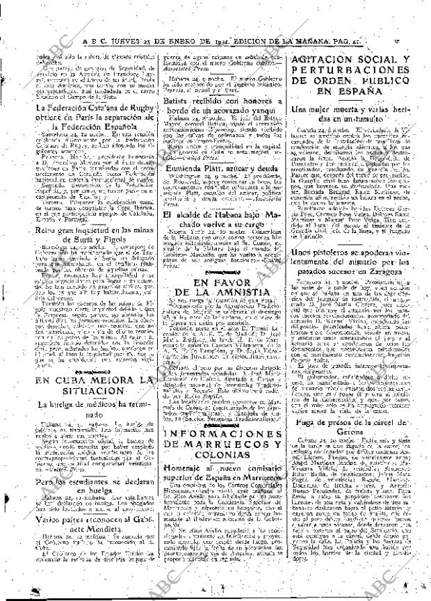 ABC MADRID 25-01-1934 página 41