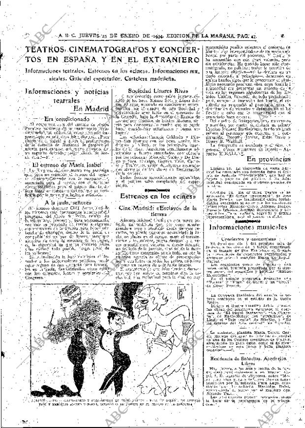 ABC MADRID 25-01-1934 página 47