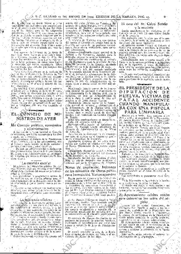 ABC MADRID 27-01-1934 página 25