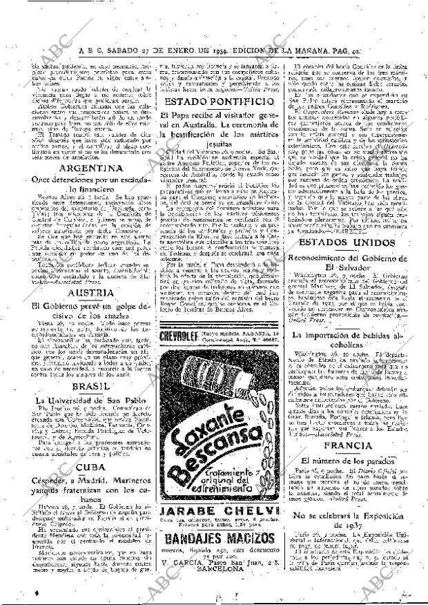 ABC MADRID 27-01-1934 página 40