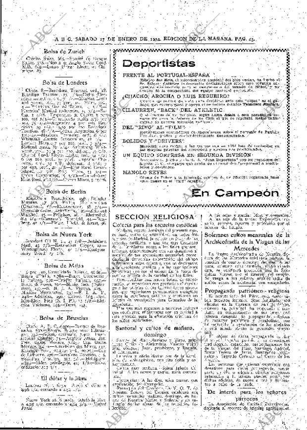 ABC MADRID 27-01-1934 página 45