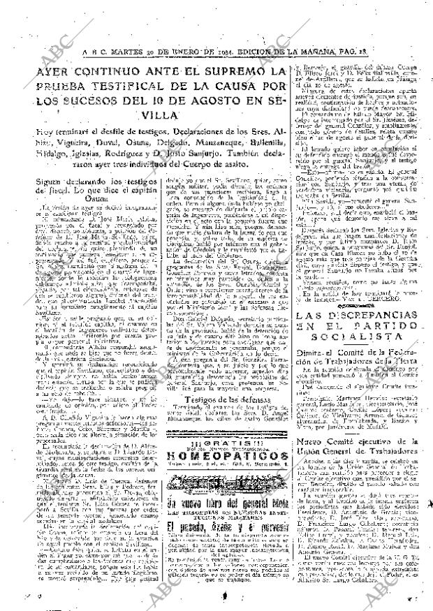 ABC MADRID 30-01-1934 página 18