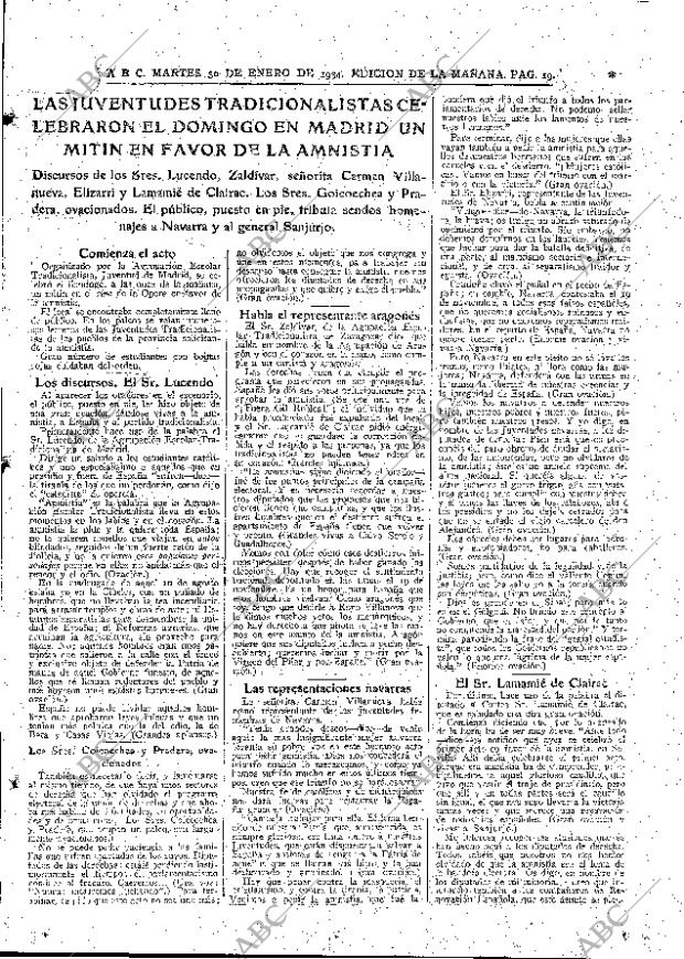 ABC MADRID 30-01-1934 página 19