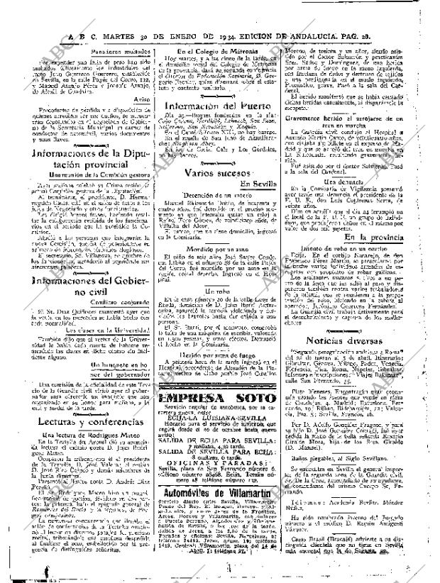 ABC SEVILLA 30-01-1934 página 28