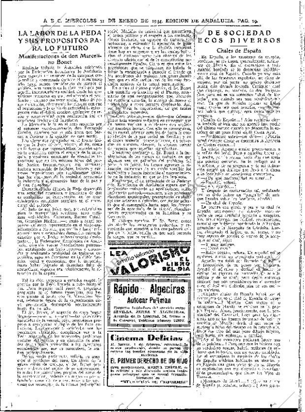 ABC SEVILLA 31-01-1934 página 19