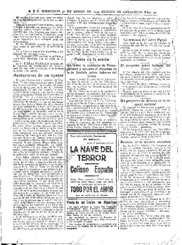 ABC SEVILLA 31-01-1934 página 22