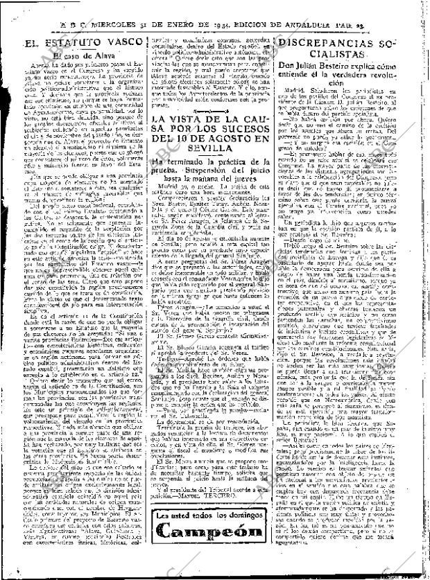ABC SEVILLA 31-01-1934 página 23