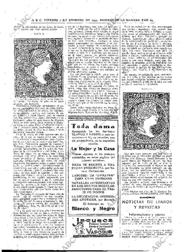 ABC MADRID 02-02-1934 página 22