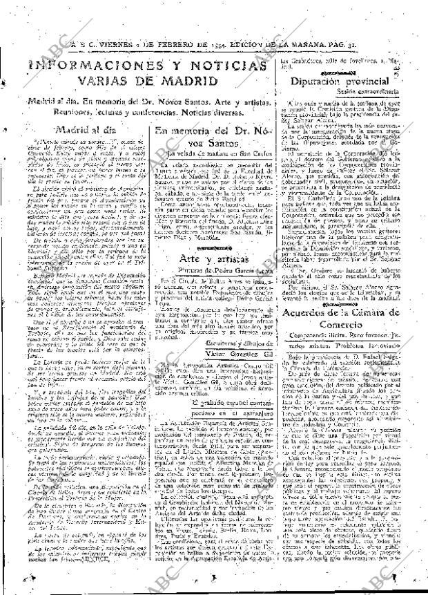 ABC MADRID 02-02-1934 página 31