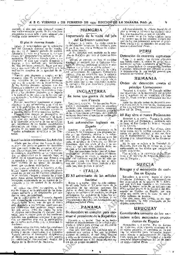 ABC MADRID 02-02-1934 página 36