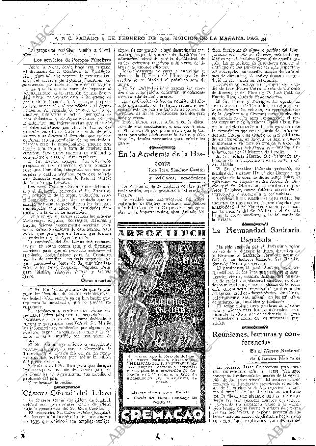 ABC MADRID 03-02-1934 página 34