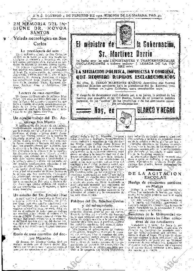 ABC MADRID 04-02-1934 página 31
