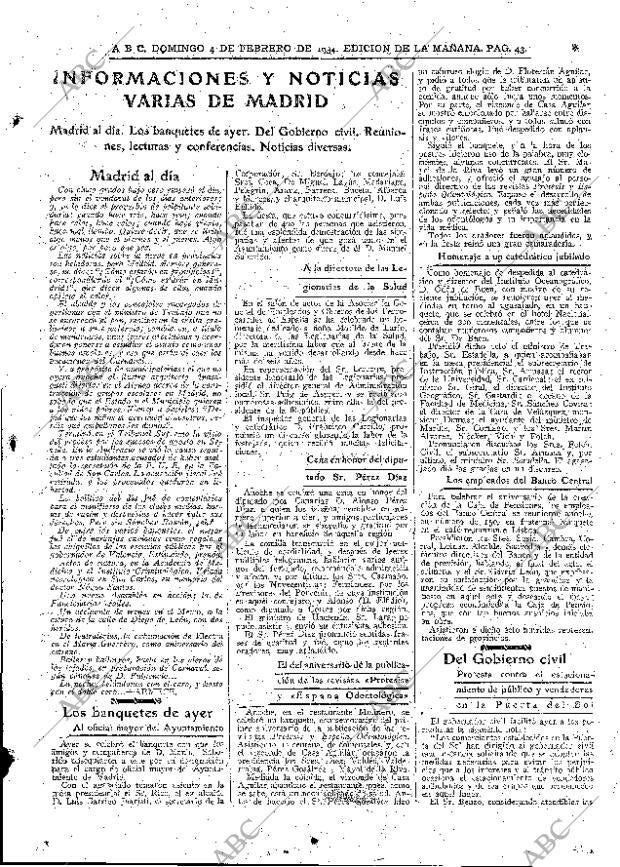 ABC MADRID 04-02-1934 página 43