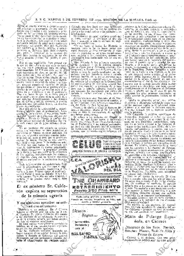 ABC MADRID 06-02-1934 página 27