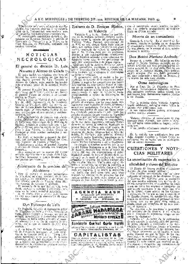 ABC MADRID 07-02-1934 página 43