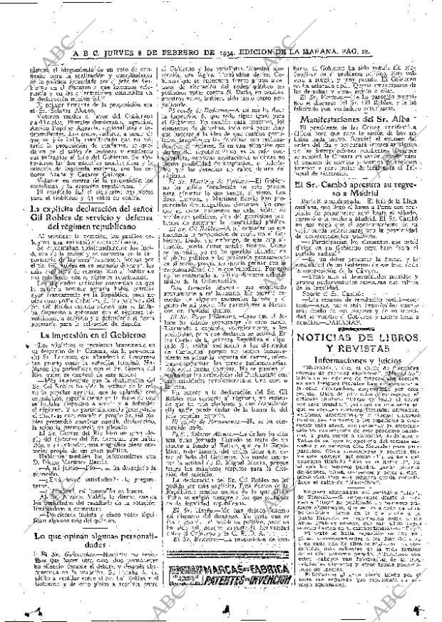 ABC MADRID 08-02-1934 página 18