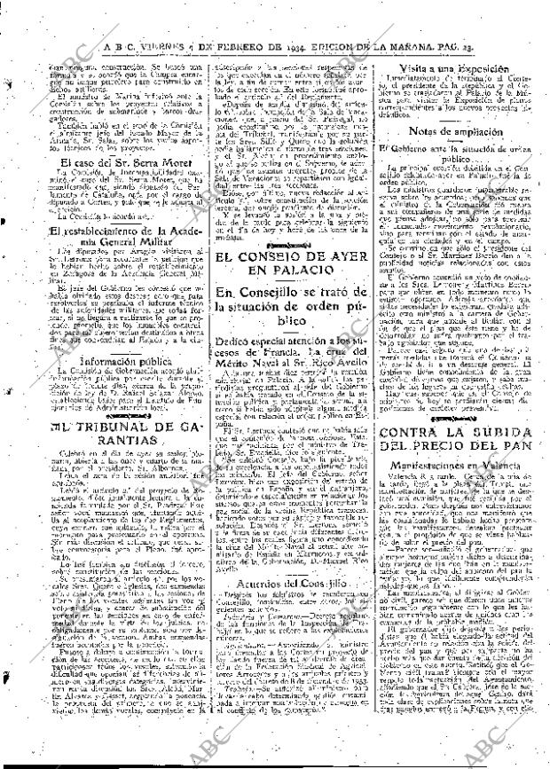 ABC MADRID 09-02-1934 página 23