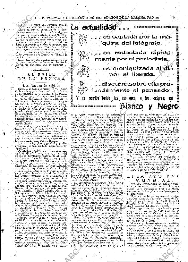 ABC MADRID 09-02-1934 página 27